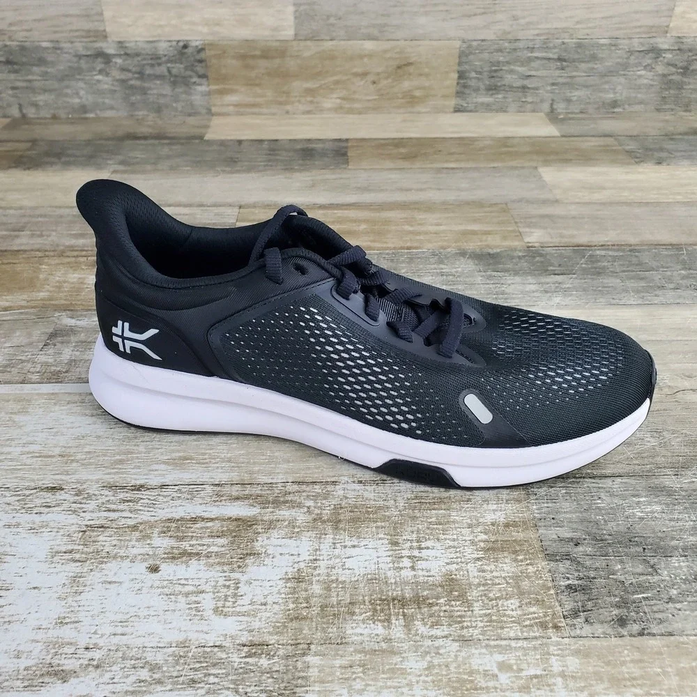 KURU ATOM Fusion Womens Shoes Sz 10 M Running Jet Black Bright White Sneakers